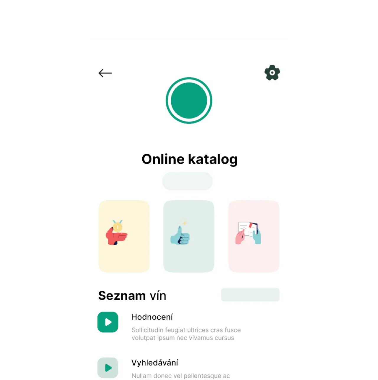 App screen